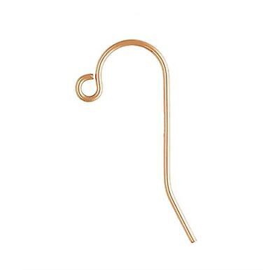 5 Pairs 14K Rose Gold Filled French Ear Wires Hooks for Earring Jewelry Making