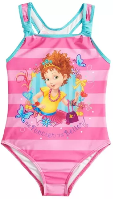 Disney Fancy Nancy One PC Swimsuit Girl Size 4 6X