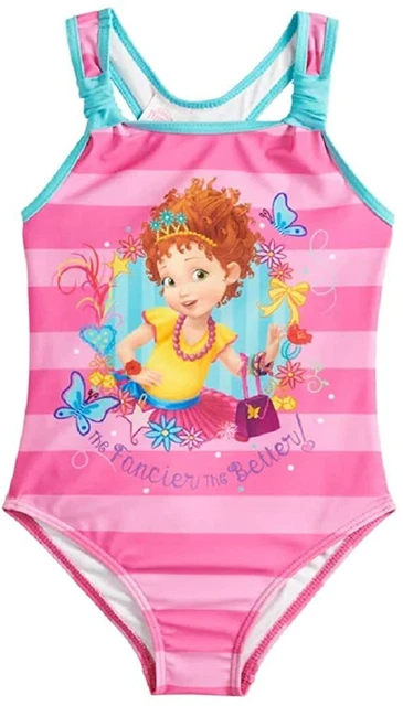 Disney Fancy Nancy One PC Swimsuit Girl Size 4 6X
