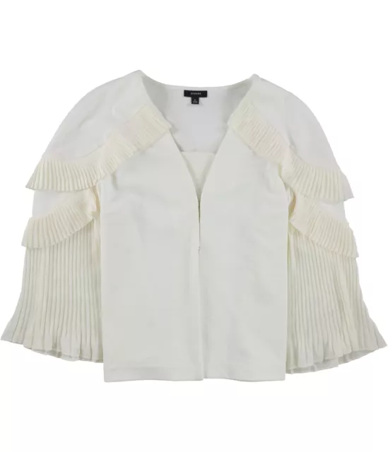ALFANI WOMENS PLEATED Jacket, White, X-Large $9.95 - PicClick