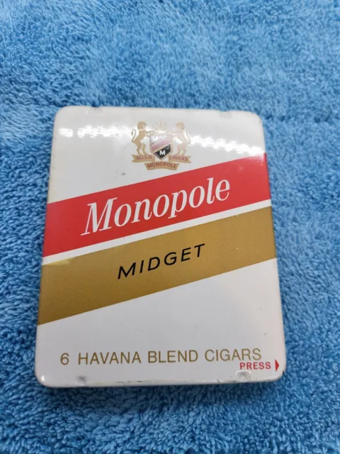 Monopole Midget Vintage 6 Havana Blend Cigar Tobacco Tin