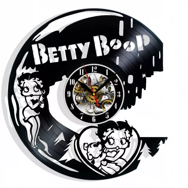 Betty Boop Vinyl Wall Clock Gift Birthday Holiday Art Home Room Decor Design