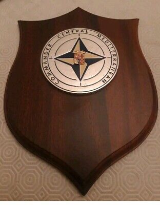 CREST TARGA "COMMANDER CENTRAL MEDITERRANEAN" MARINA MILITARE ITALIANA. 