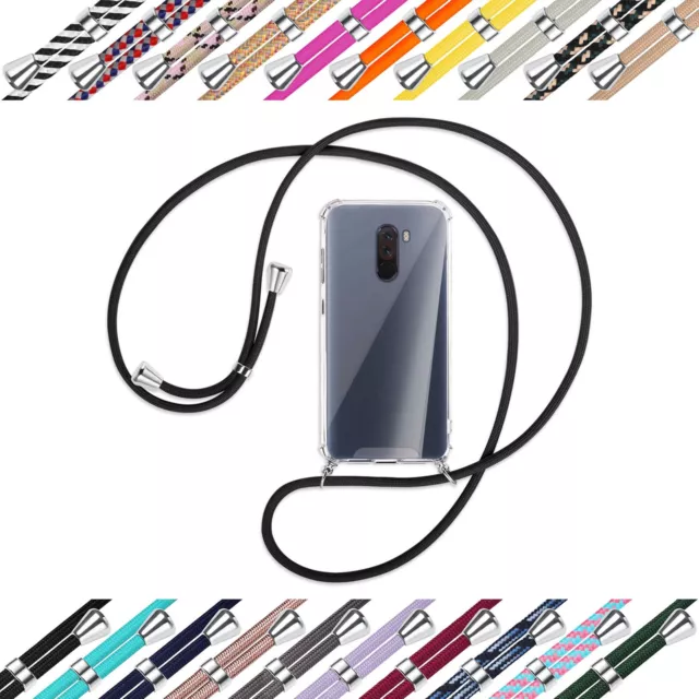 Collier (A) pour Xiaomi Pocophone F1 Coque avec cordon Bandoulière Etui