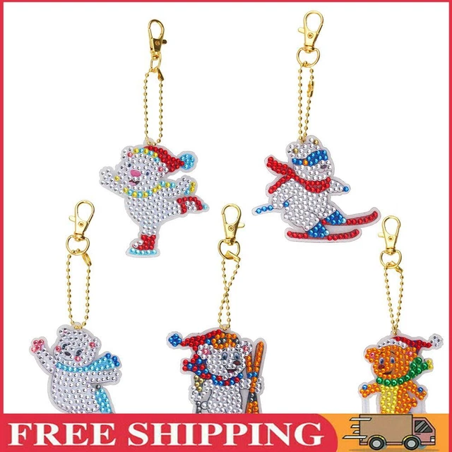 Generic Snow Sports Diamond Painting Keychain DIY Crystal Drill Schl?selanh?ger