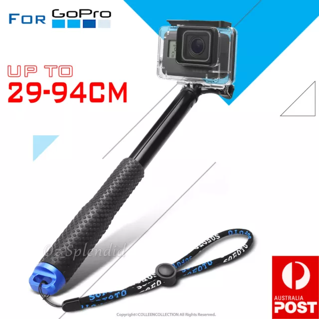 GoPro Monopod Mount Handle Selfie Stick Telescopic Go Pro 12 11 10 9 8 7 6 5 4 3