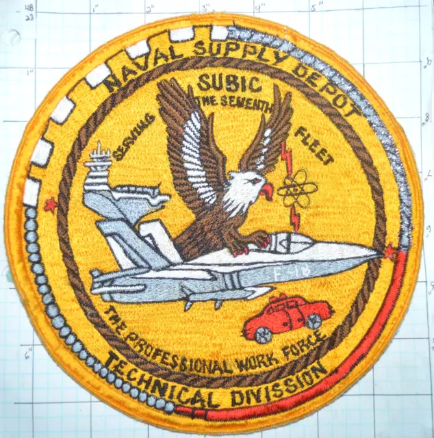 Us Navy Usn Naval Supply Depot Seventh Fleet Susic Technical Division 7.5" Patch