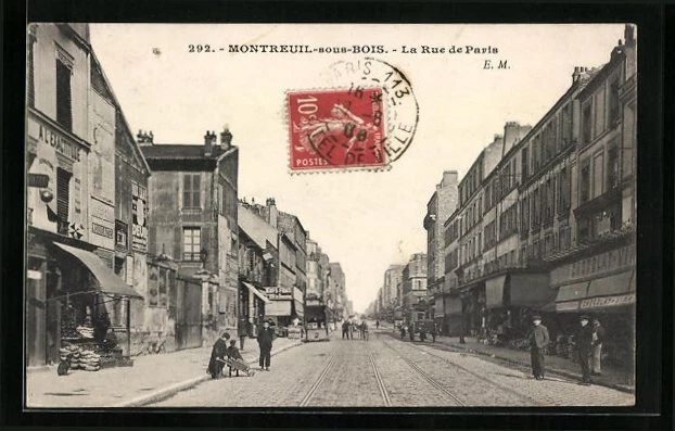CPA Montreuil-sous-Bois, la Rue de Paris