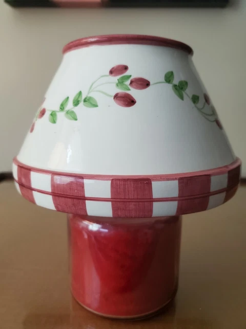 Vela Yankee Vela Cerámica TOPPER Vid Malva VELA NO INCLUIDA