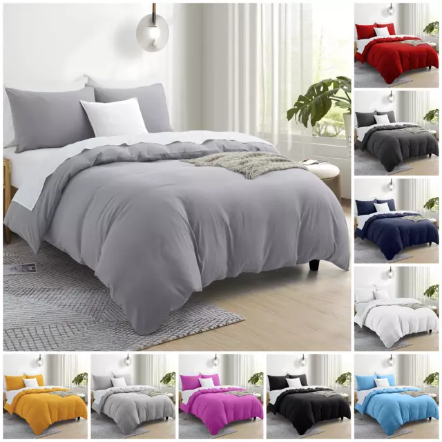 Lussuoso copripiumone reversibile copripiumone set biancheria da letto singolo doppio king size