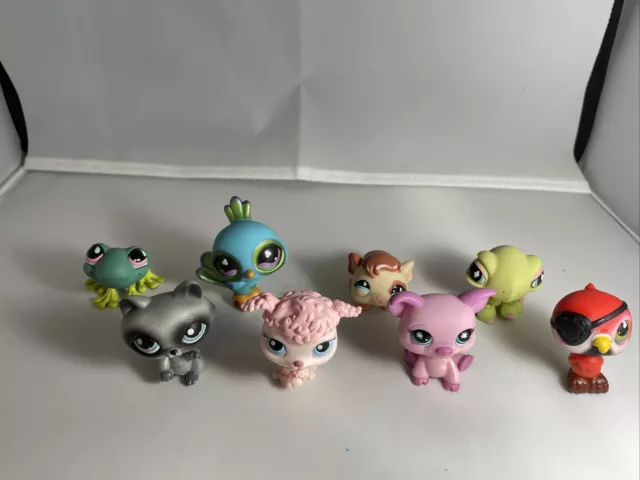 LPS 💕 Littlest Pet Shop Authentic Lot Of 8 Pets🎁 Bag