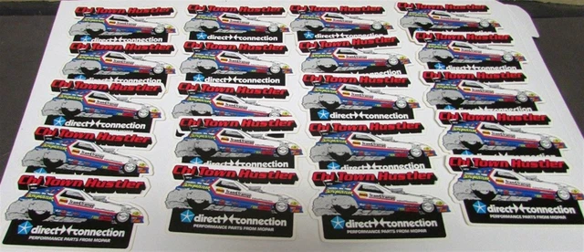 Direct Connection Sticker CHI TOWN HUSTLER Dodge Daytona Nitro Hemi Funny Car Direct Connection ...