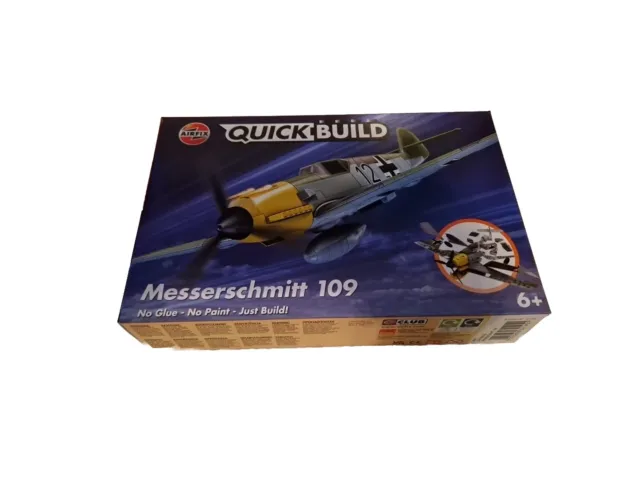 Airfix J6001 Quick Build Messerschmitt Bf109e Aircraft Model Kit New Sealed