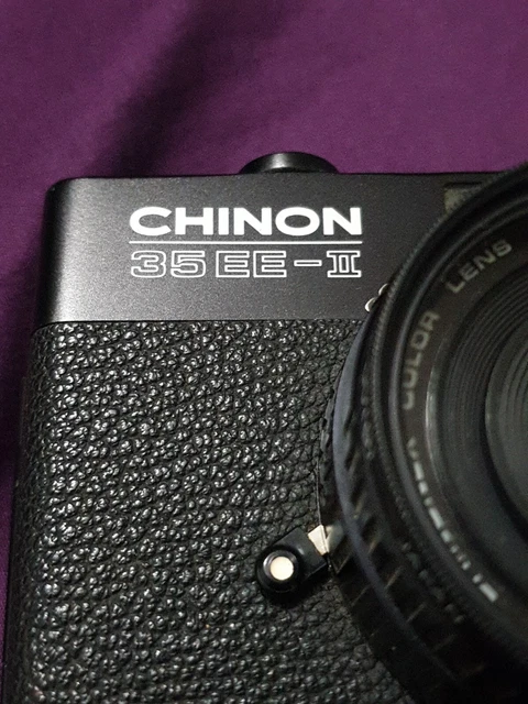 Appareil Photo Chinon 35F-EE Vintage - Compact 110, Flash Intégré, Noir, Occasion