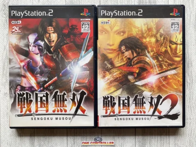 SONY PlayStation 2 PS2 Sengoku Musou 1 & 2 set from Japan