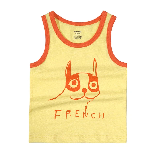 MINIZONE CHILDREN'S VEST wear cotton sleeveless Tshirt racer shirt 38