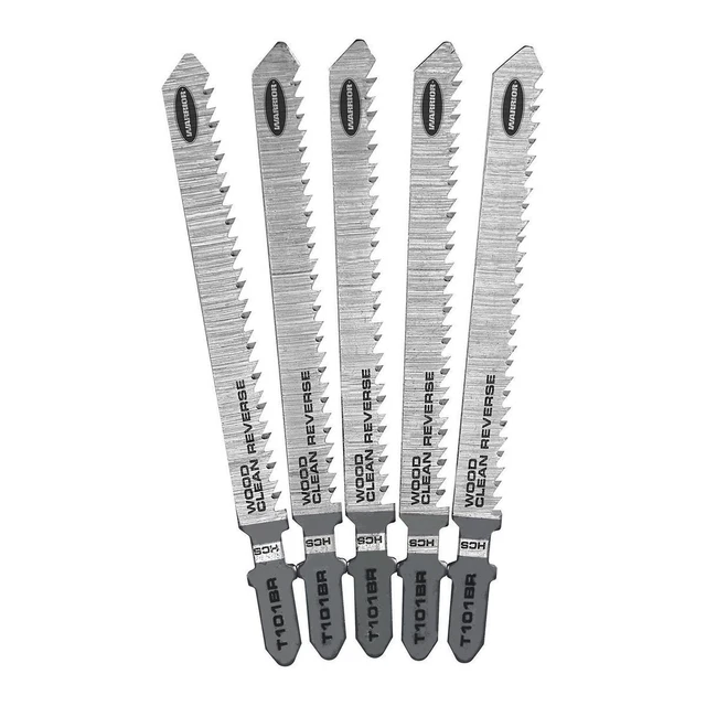 Hojas de sierra de plantilla inversa con vástago en T WARRIOR 4 en 10 TPI para corte de madera limpia, 68070