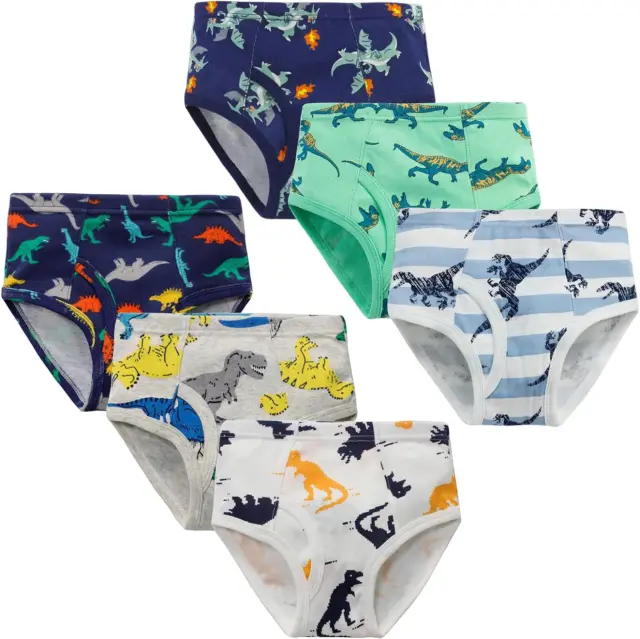 SEAUR Little Boys Briefs Underwear Soft Cotton Toddler Boy Underwear Comfort ...