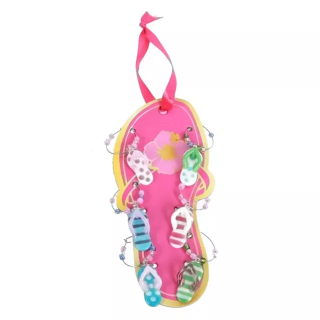 Flip Flop Wine Charms Art Glass Markers Set of 6 - 60534