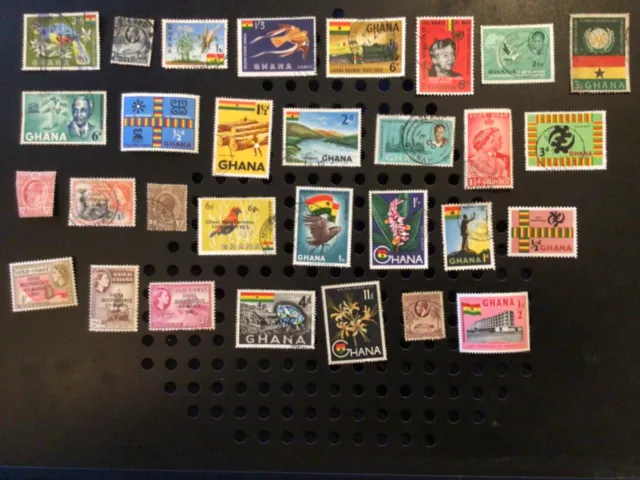 30 mint and used stamps from Ghana Great mix all different