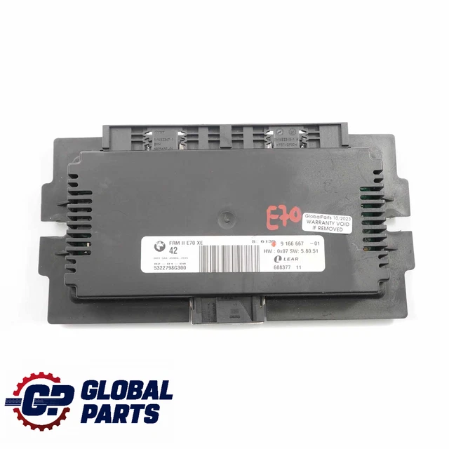 Light Control Unit Module BMW X5 E70 Footwell ECU Light Control Unit Module FRM II Lear 9166667 £ ...