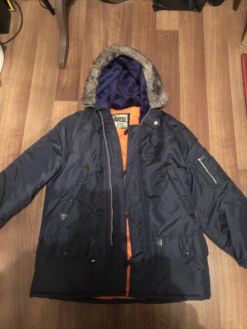 Rivestimento Vintage Campri Junior Snorkeling Parka Blu Arancione