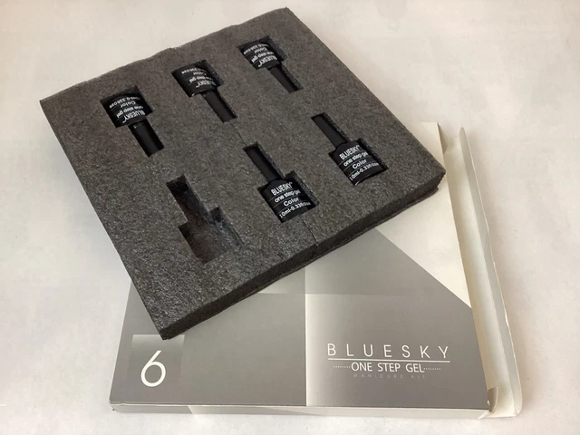 Blue Sky Nail Polishes One Step Gel Manicure Kit 5 Bottles In Box Pre Owned VGC