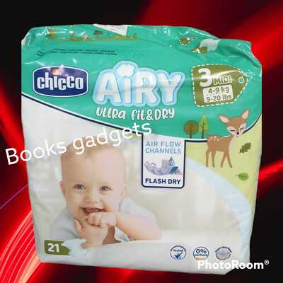 36 Pannolini 11-25Kg Chicco 2 Pacchi Pannolino Chicco Airy Ultra Fit & Dry Taglia 5 