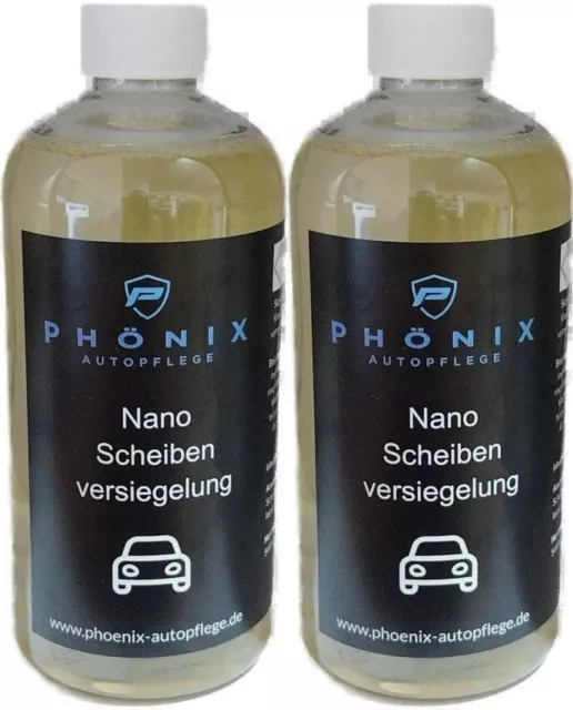 Scheibenversiegelung Nano Regenabweiser Lotus Effekt  PAB 2x 500ml