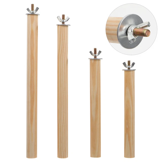 4PCS toys for birds Papagei Übung Barsch Papagei Pol Vogel Dusche Barsch