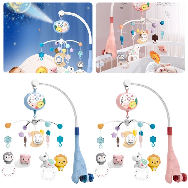 Baby Musical Crib Mobile with Projector and Night Light Hanging Rotating SipCC