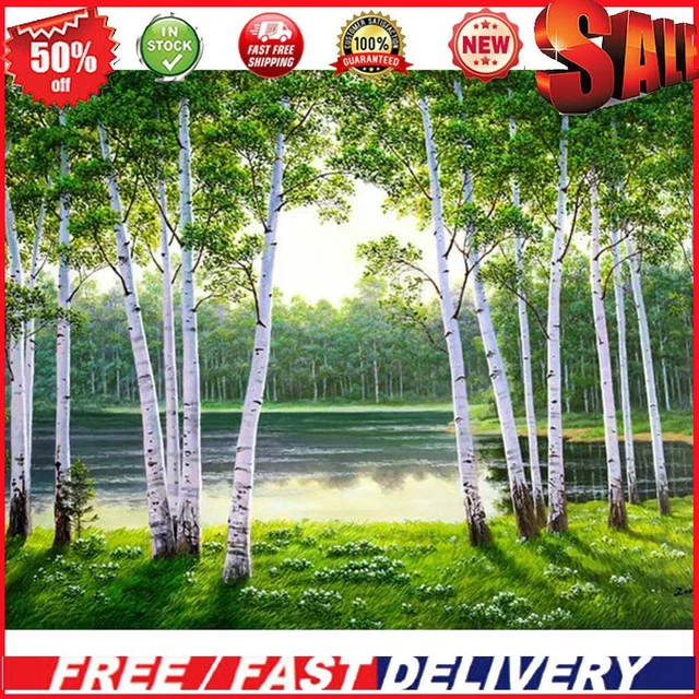 Painting By Numbers Kit DIY Woods Canvas Oil Art Picture Home Wall Decor Artwork