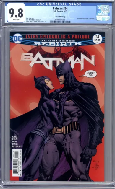 Batman #24  Proposal Issue  Catwoman David Finch Cover    2nd Print  CGC 9.8