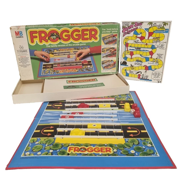VINTAGE FROGGER BOARD Game Milton Bradley 1982 Arcade Classic ...
