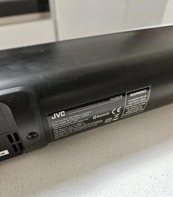 JVC 2.0 CH Wireless Bluetooth Soundbar Model THD337B £22.00