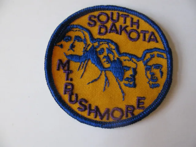 MOUNT  MT.  RUSHMORE  South Dakota  SD  3"  Travel Souvenir Hat  patch  New NOS