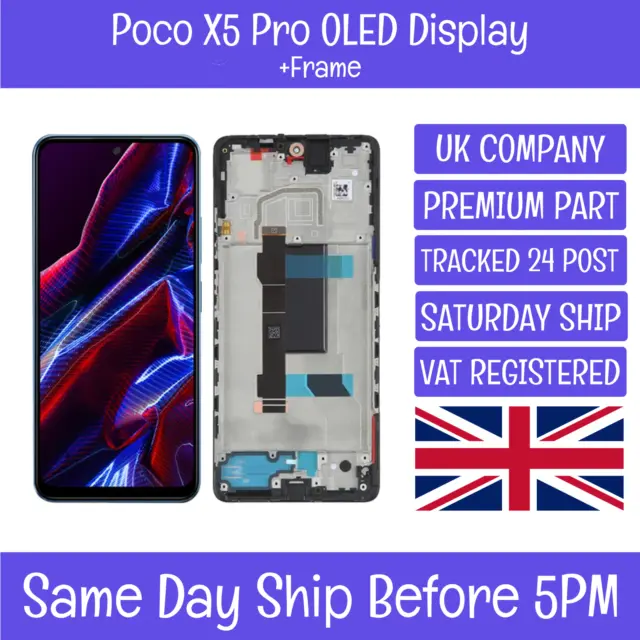 Xiaomi Poco X5 Pro 22101320G 22101320I OLED LCD Display Bildschirm Digitizer + Rahmen