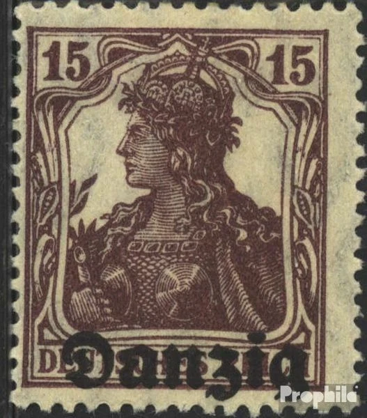 Gdansk 3 neuf 1920 allemagne-surcharge