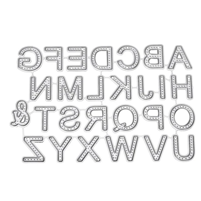 12 Pcs De Poinçonnage Forme Rectangulaire De Gabarit Set Matrices Métalliques