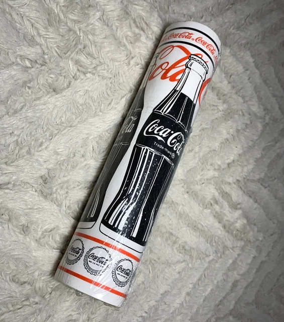 Collectible Coca Cola Wallpaper Border Coke Bottles and Caps USA 8.5" x 5 yds