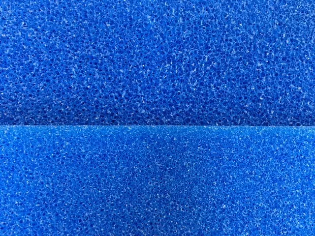 Filterschwamm Filtermatte blau 50 x 50 x 5 cm Grob und Fein für Teich Aquarium