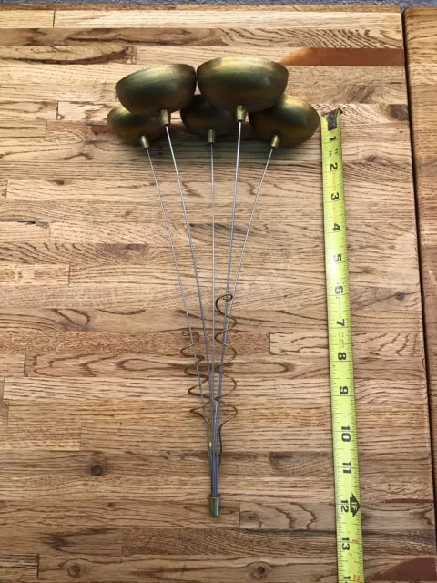 Vintage Woodstock Percussion 12” Garden Bells Wind Chimes - USA - No Rock MM3