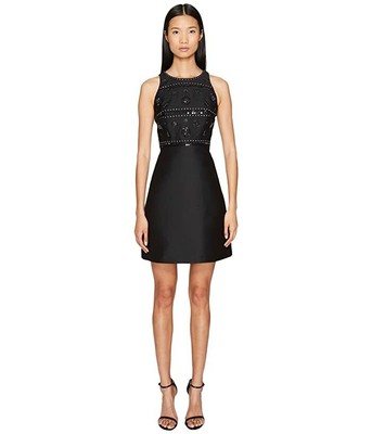 NWT Kate Spade New York  Spice Things Up Embellished A-Line Dress Black Size 10