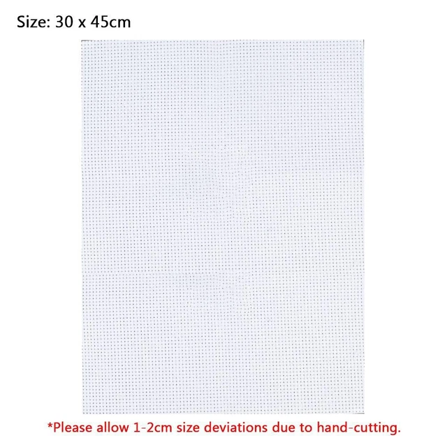 Quality Cotton Embroidery Cross Stitch Fabric Aida Cloth 30x45cm 11 Count