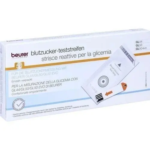 BEURER GL44/GL50 Blutzucker-Teststreifen Folie 50 St PZN 10917314