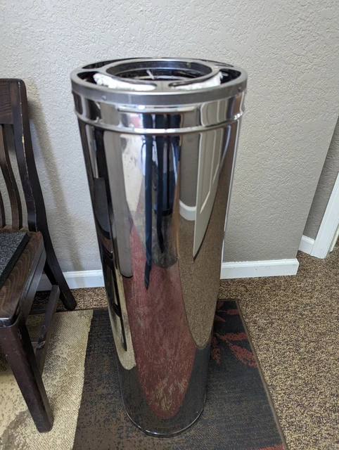 6'' x 36'' DuraPlus Stainless Steel Chimney Pipe - 6DP-36SSCF