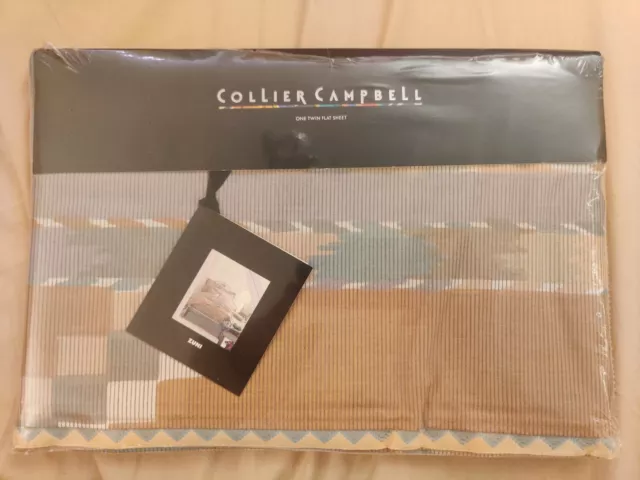 Collier Campbell "ZUNI" Twin FLAT Sheet Southwest Design  NIP New In Package