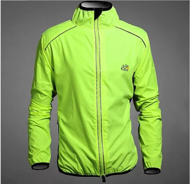 Men Women Running Cycling Jacket Waterproof Reflective Outdoor Sport Windbreaker