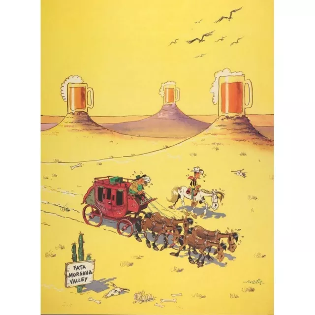 Poster affiche offset Equinoxe Lucky Luke Mirage (30x40cm)