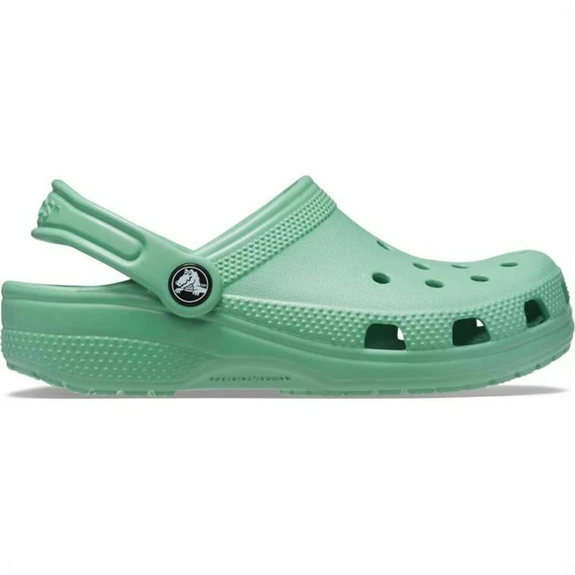 Holzschuhe Crocs Classic grün Kinder